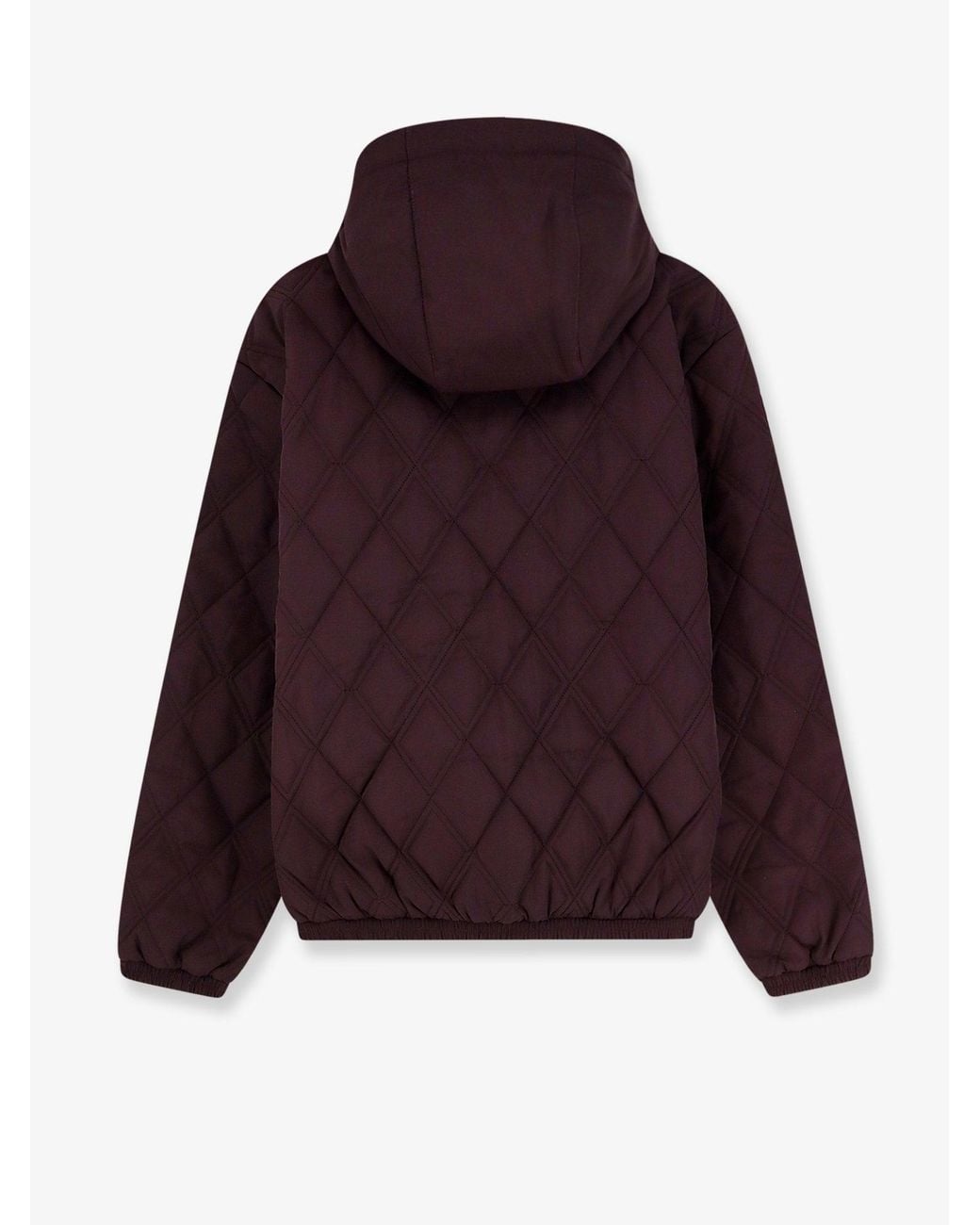 Adidas Purple Nylon Down Jacket With Iconic Side Stripes