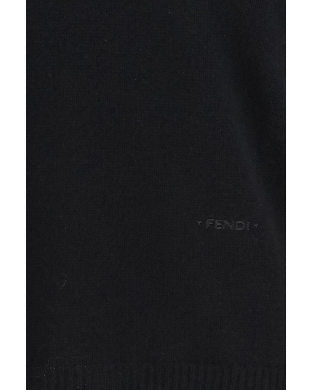 Fendi Black Cashmere Sweater Nero for men