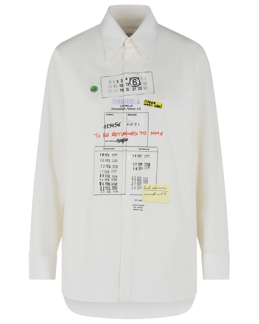 MM6 by Maison Margiela White Cotton Shirt