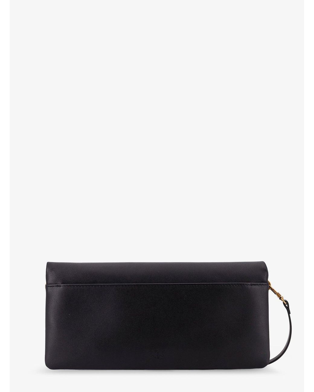 Pinko White Click Soft Horizontal Leather Crossbody Bag