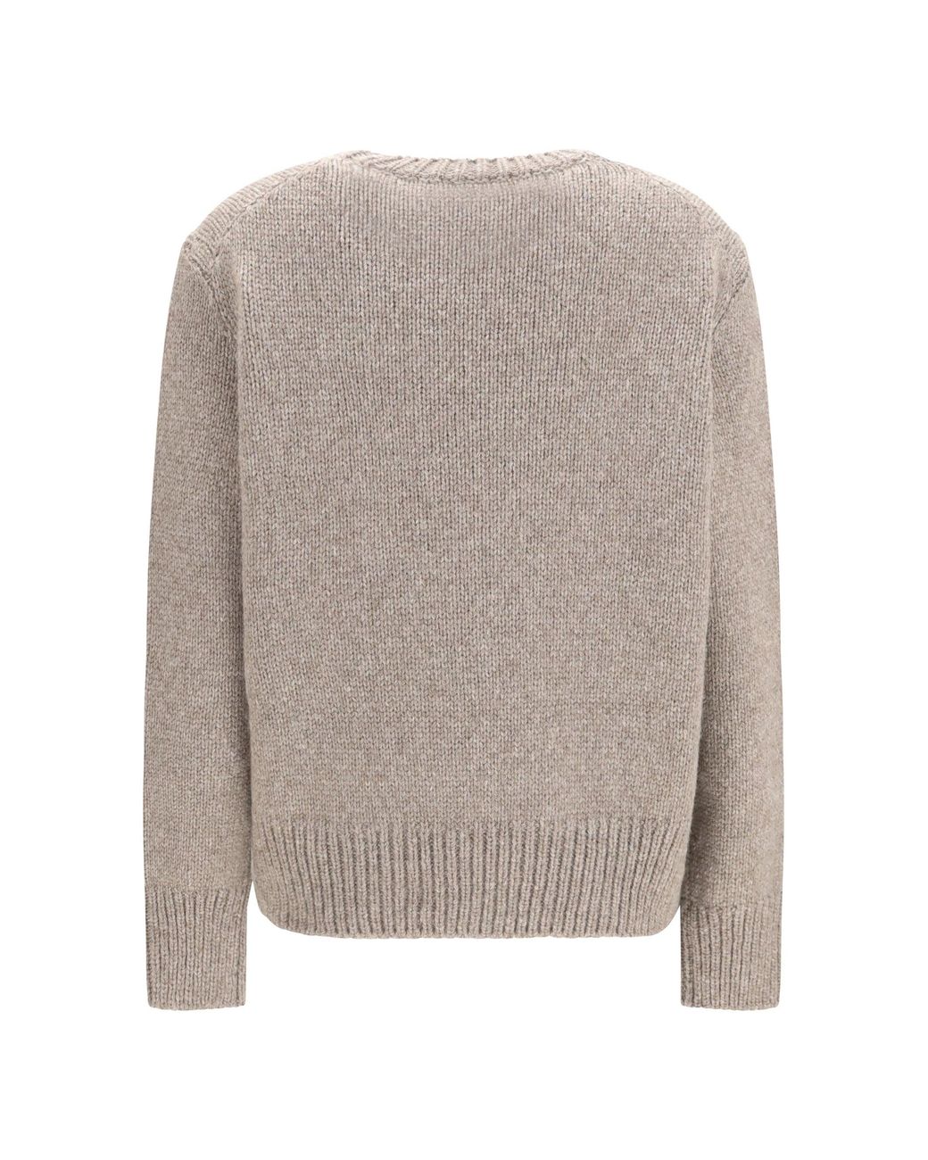 The Row Natural Pato Cashmere Sweater Taupe