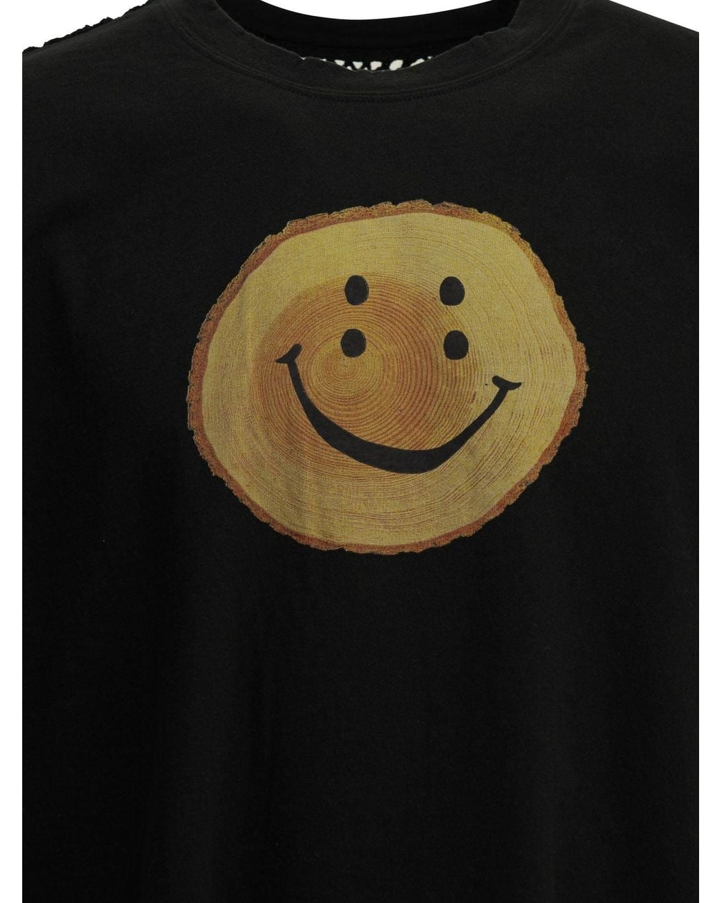 Kapital Black Tree Trunk Crew-Neck T-Shirt for men