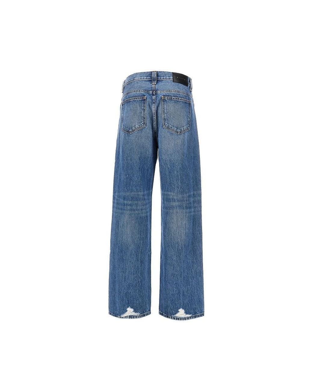 Khaite Blue 'Bonnie' Relaxed Fit Jeans