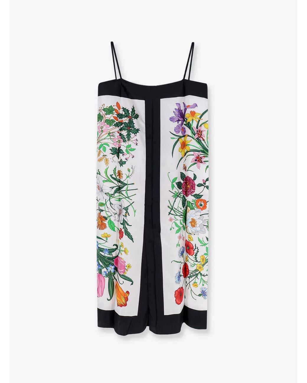 Gucci White Primavera Dress With Flora Print