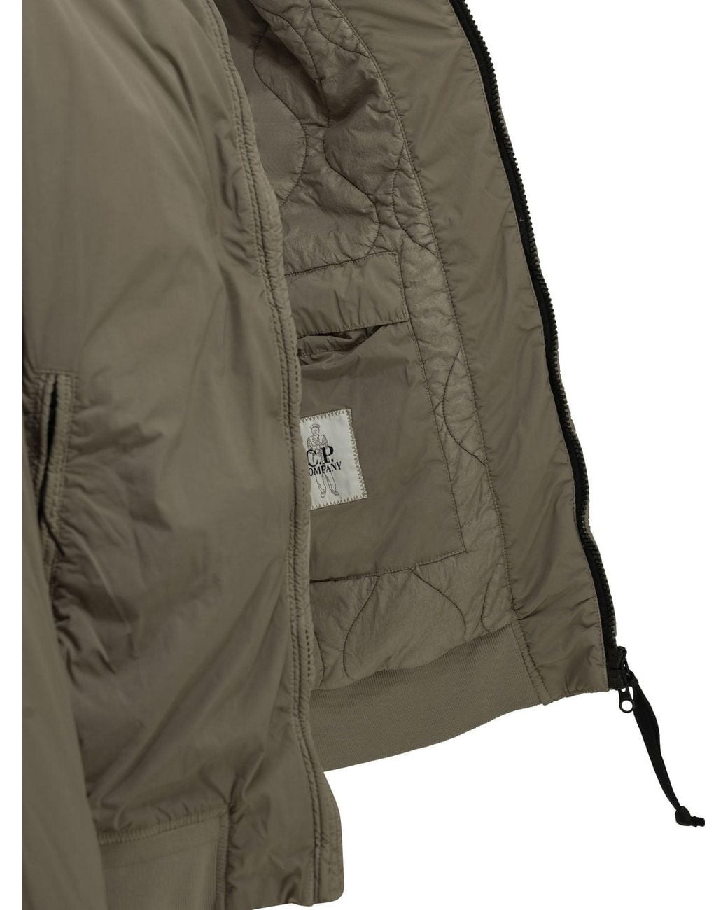 C P Company Green "Nycra-R" Bomber Jacket