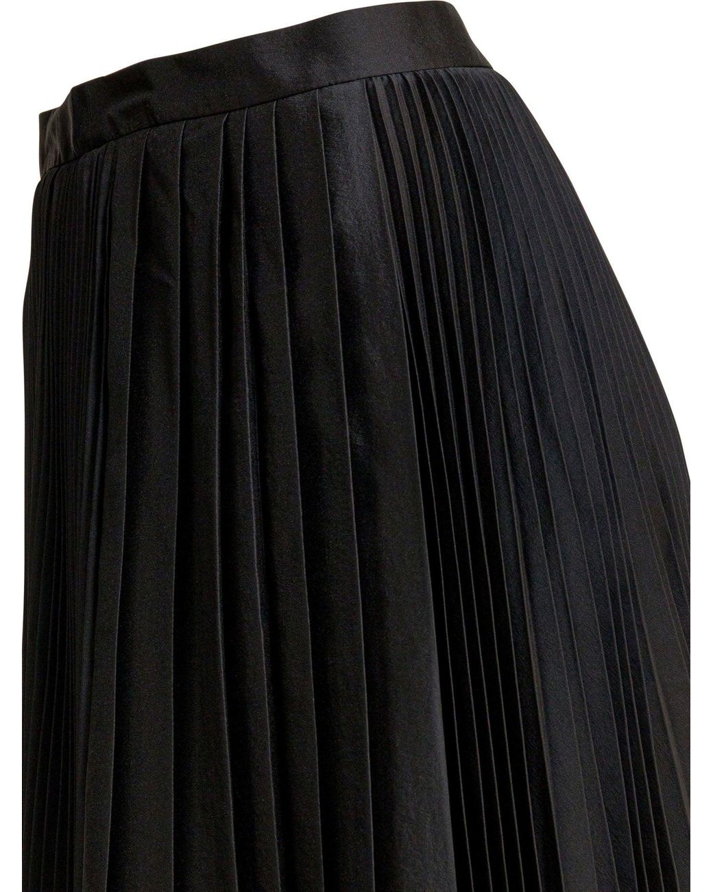 Sandbeige Black Polyester Skirt