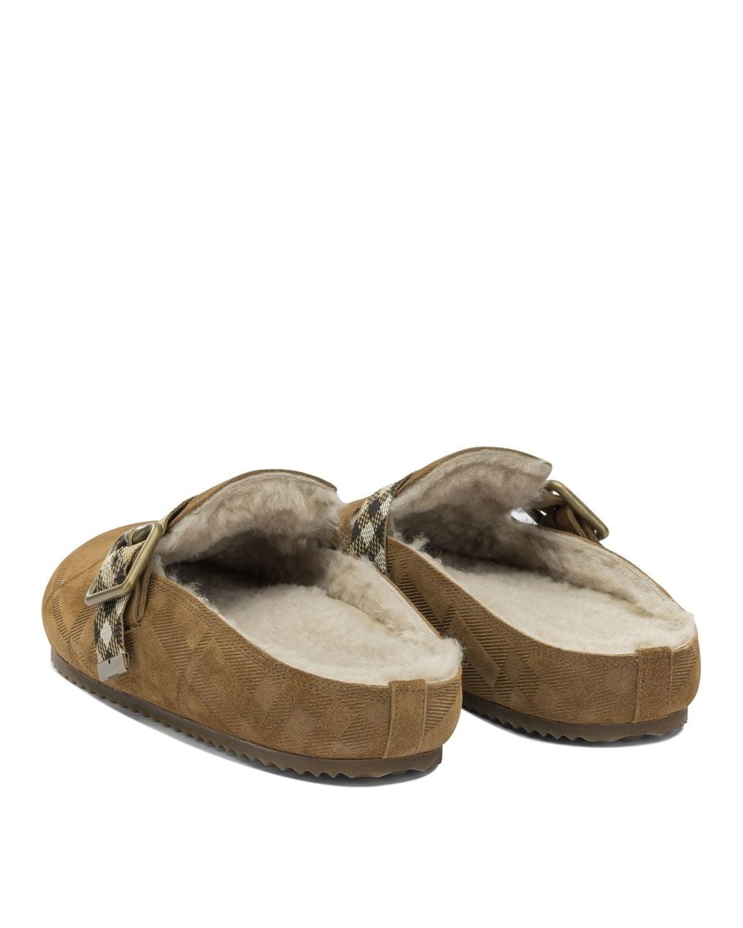 Burberry Brown "Urchin" Clogs
