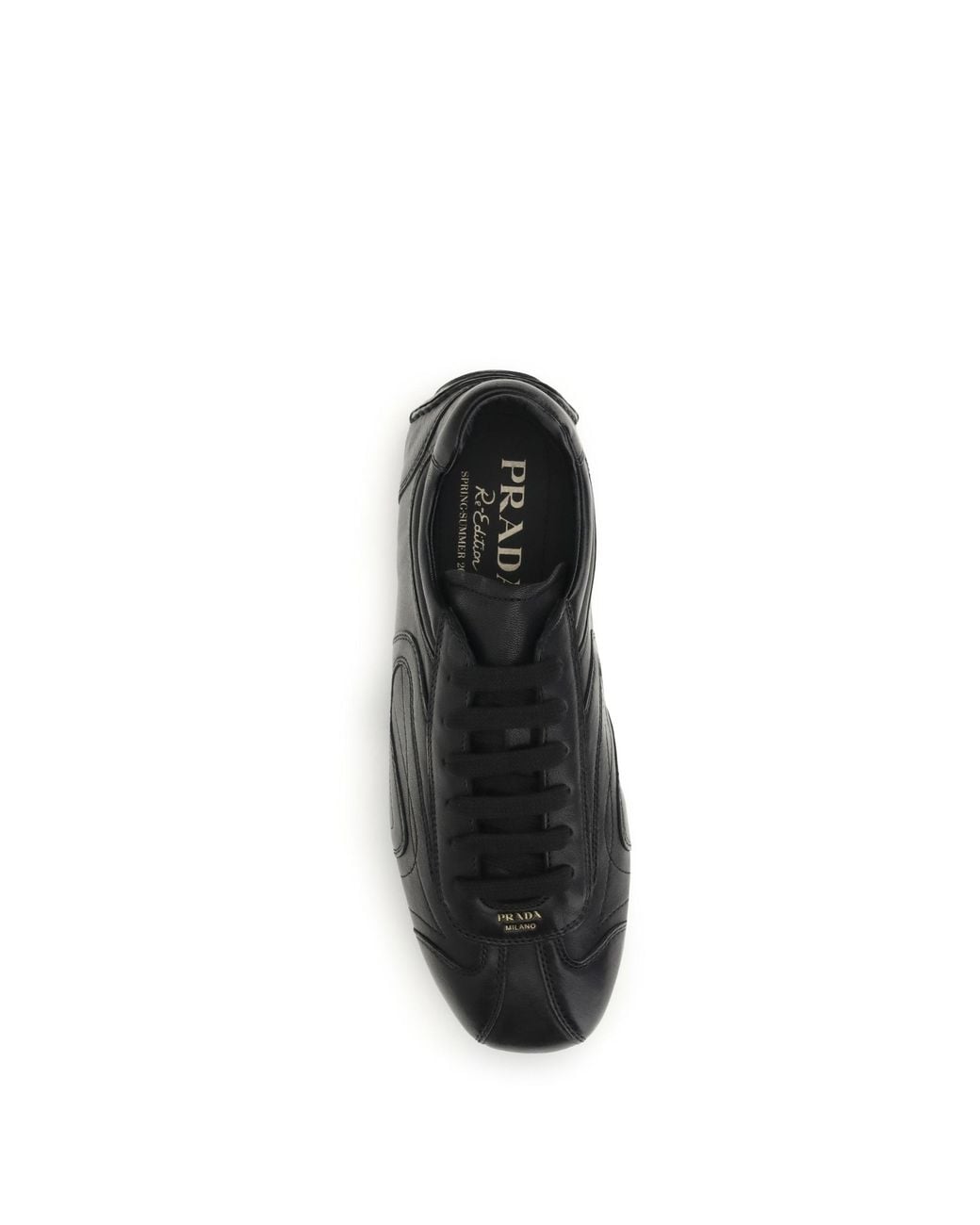 Prada Black Lace-Up Sneakers for men