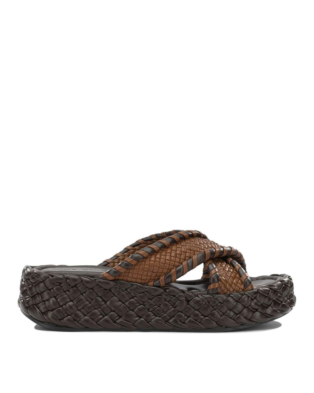 Pons Quintana Brown Leather Sandals