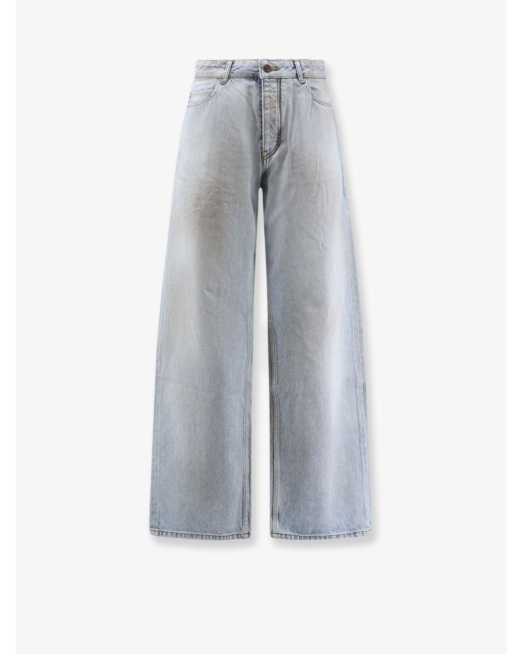 Balenciaga Gray Distressed Jeans for men
