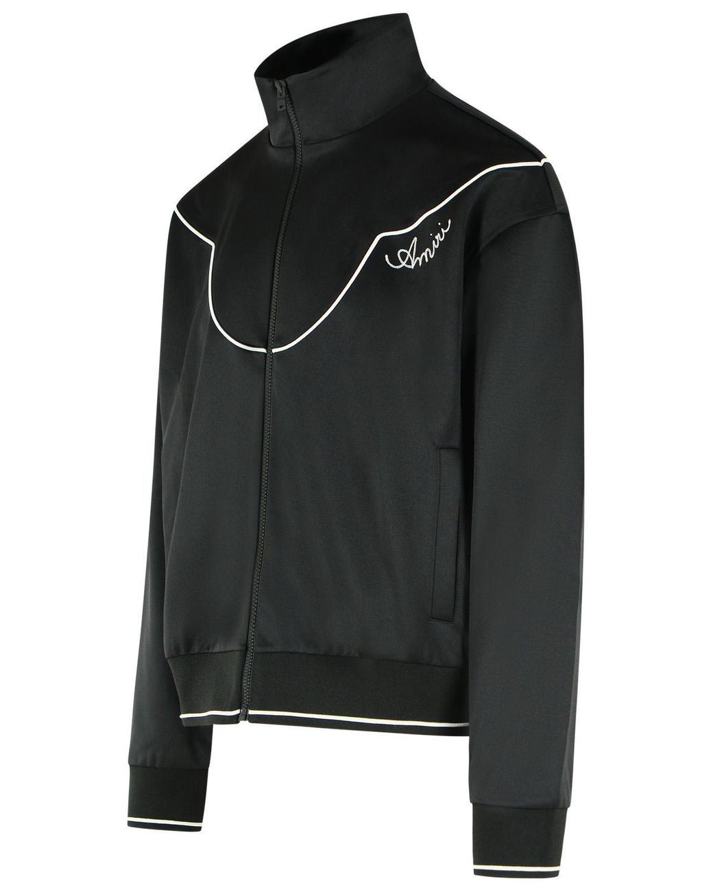 Amiri Black Polyester Knit Jacket for men