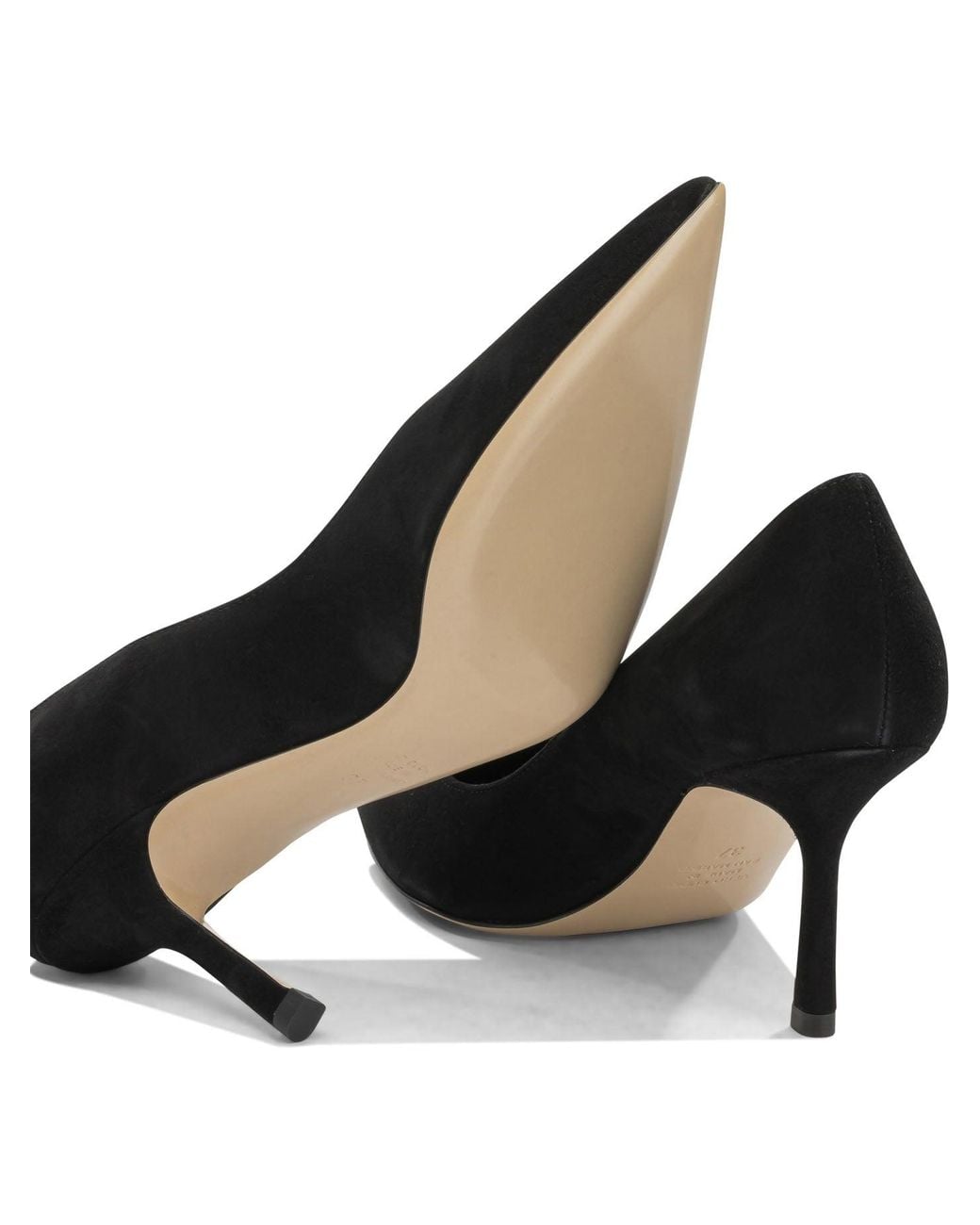 Ninalilou Black Suede Leather Pumps