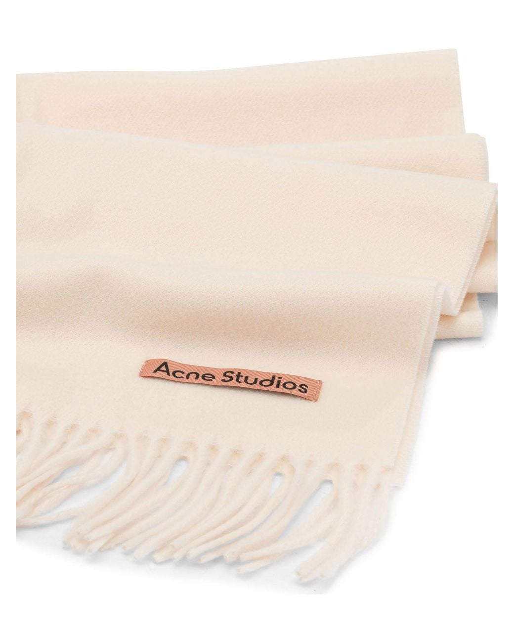 Acne Natural Wool Scarf for men