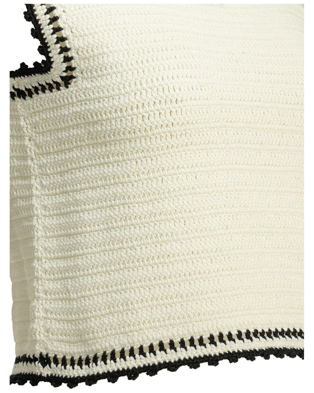 Céline White Triomphe Knitted Top