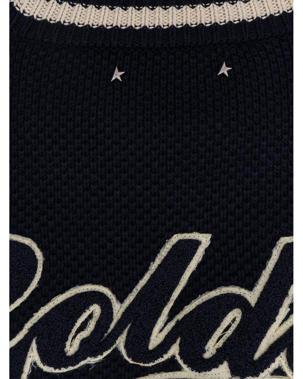 Golden Goose Deluxe Brand Blue Sweater Journey Cotton