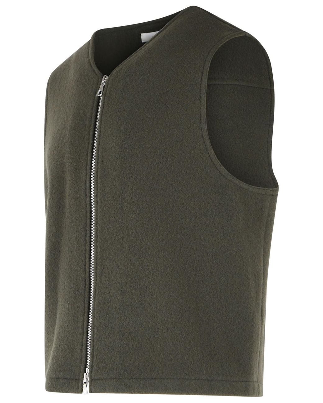 Rier Green Mole Wool Vest