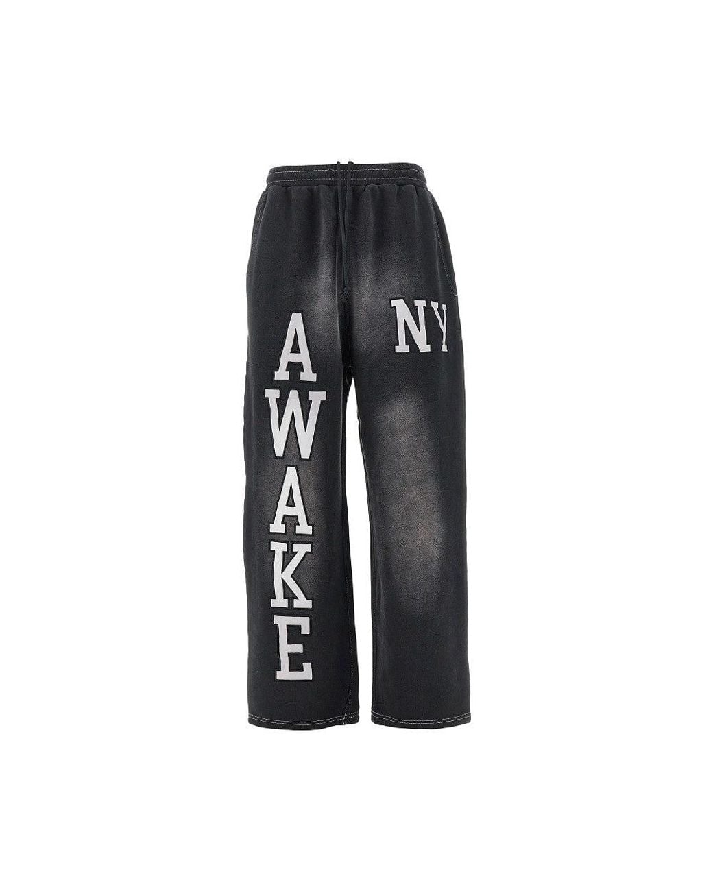 AWAKE NY Black 'Collegiate' Sweatpants for men
