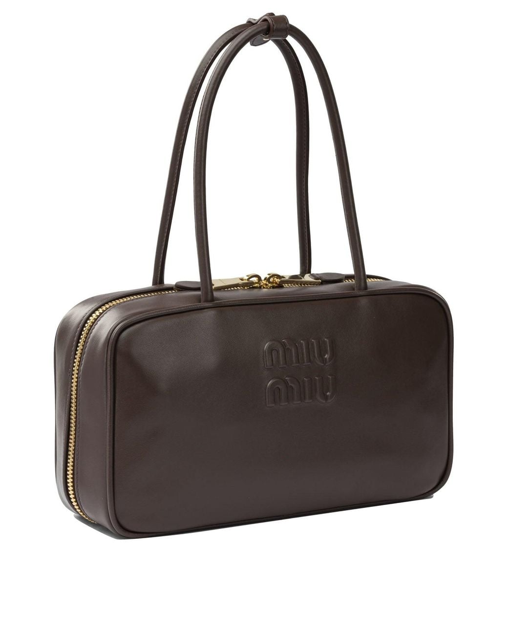 Miu Miu Brown "Beau" Handbag