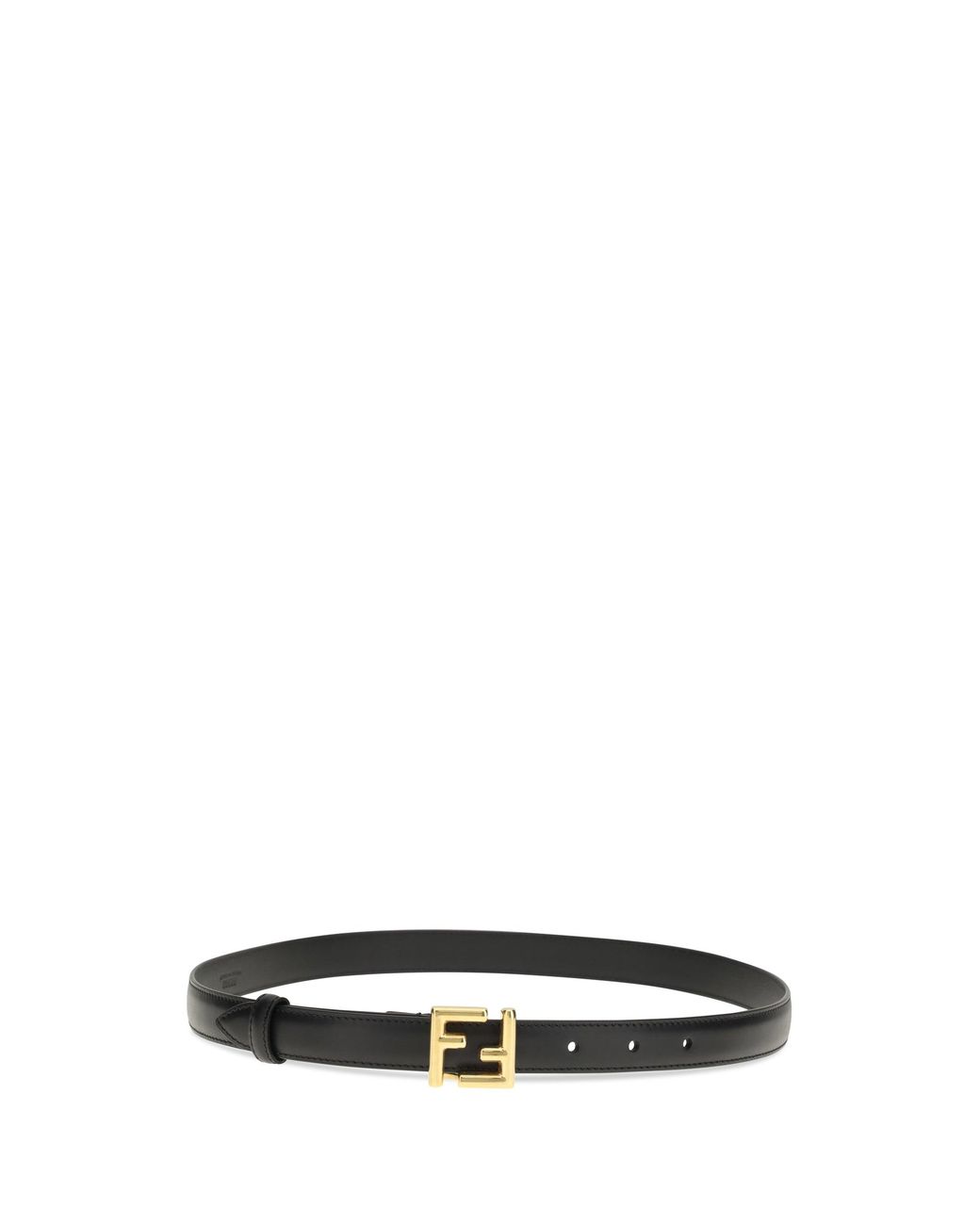 Fendi White Ff Logo Belt