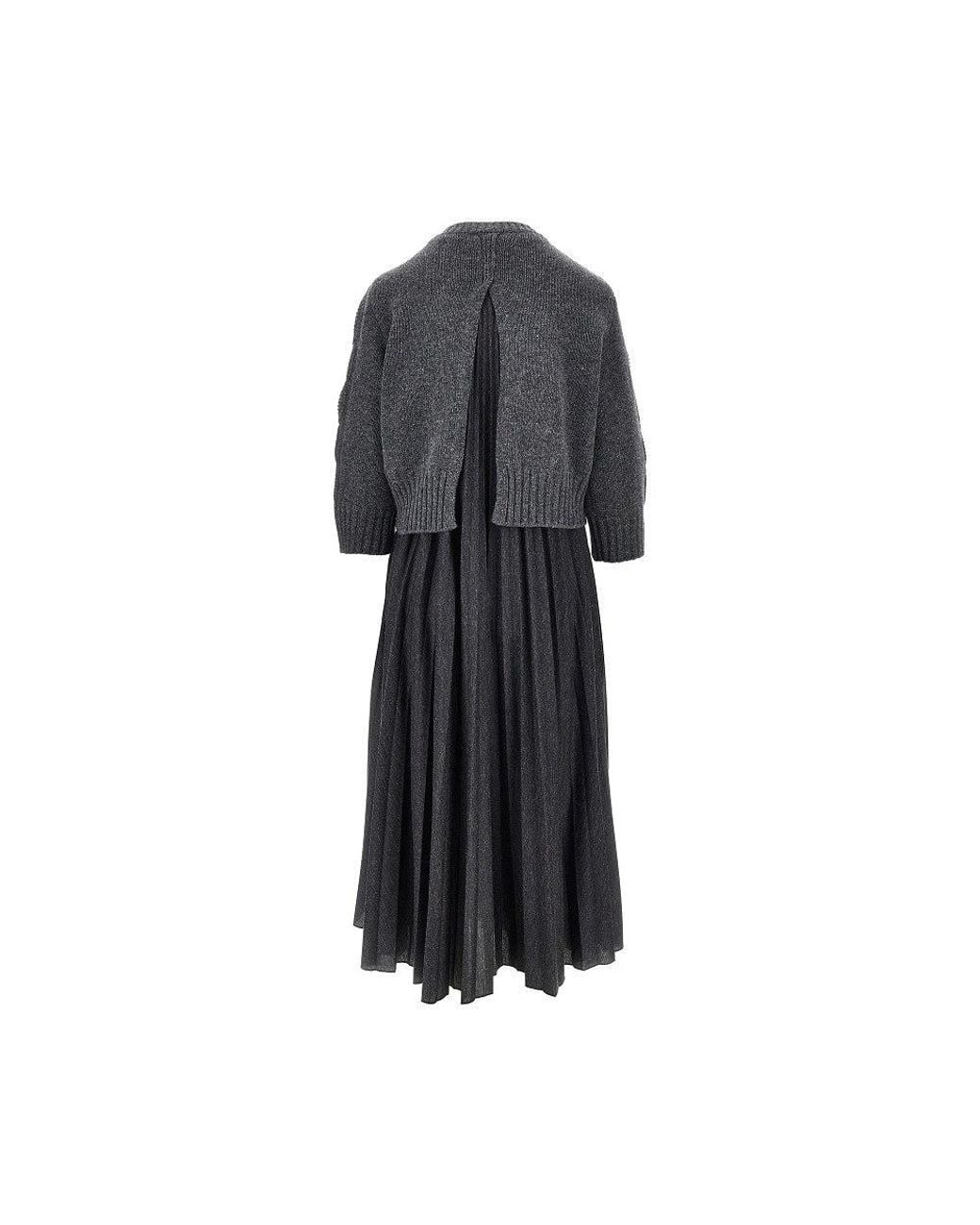 Weekend by Maxmara Black Midi Dress With Sweater