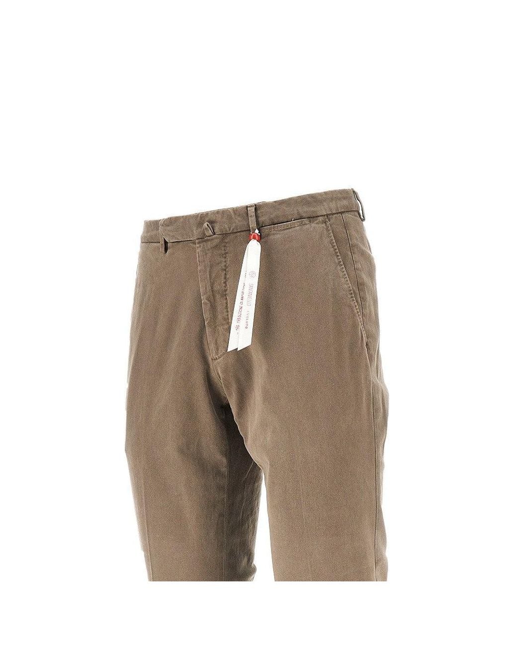 Santaniello Natural Praiano Evoluto Stretch Cotton Pants for men