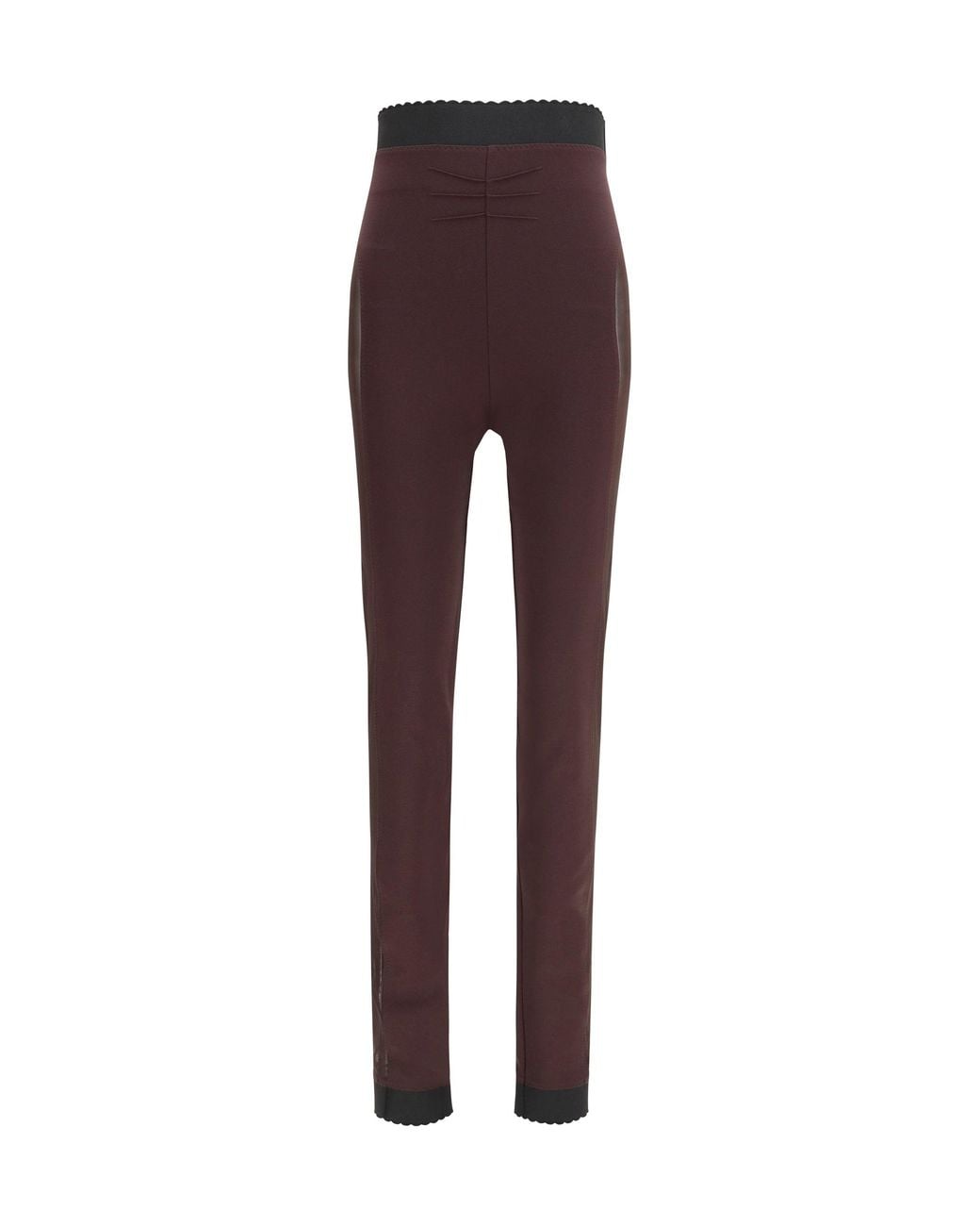 The Attico Purple Sheer Detail Leggings