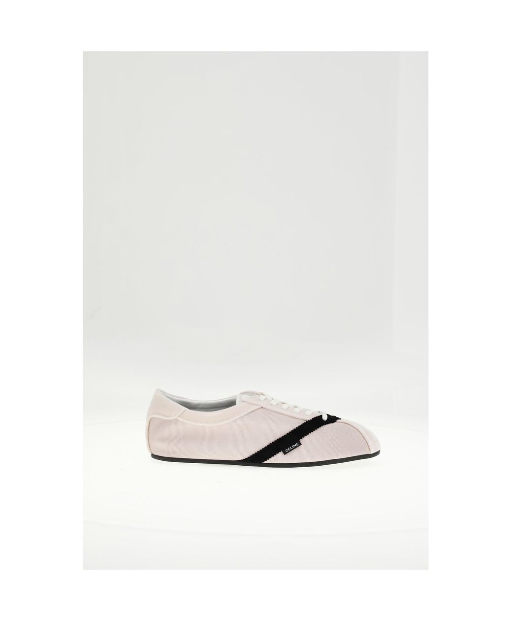 Céline White Low Lace-Up Sneaker 05