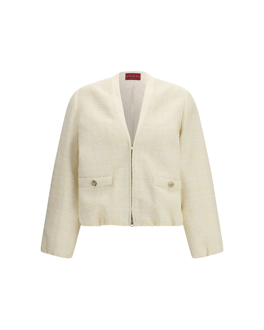 Gucci White Tweed Jacket
