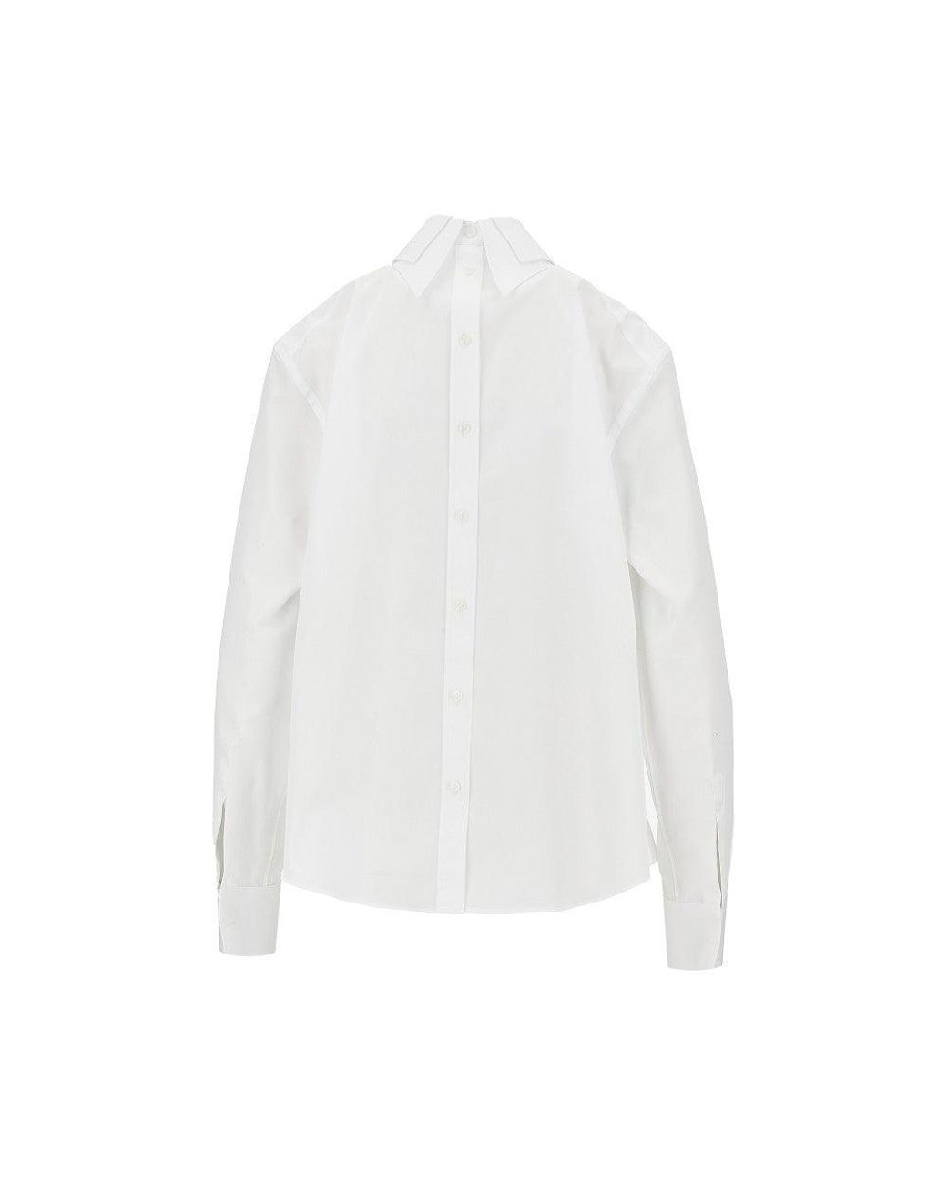 Dolce & Gabbana White Specular Construction Poplin Shirt