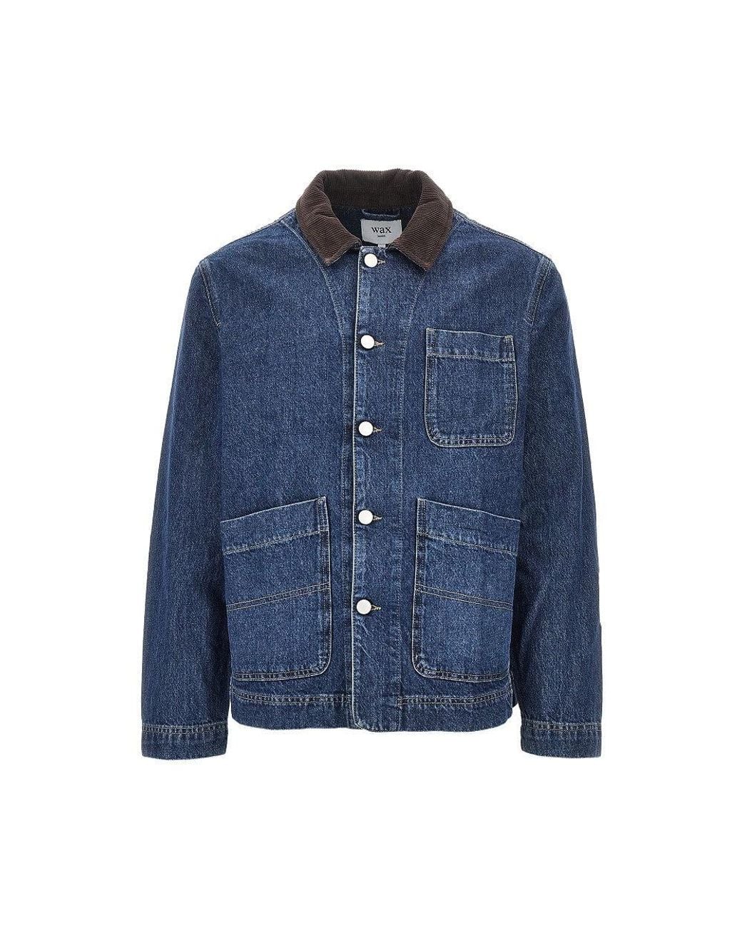 Wax London Blue 'Healey' Denim Jacket for men