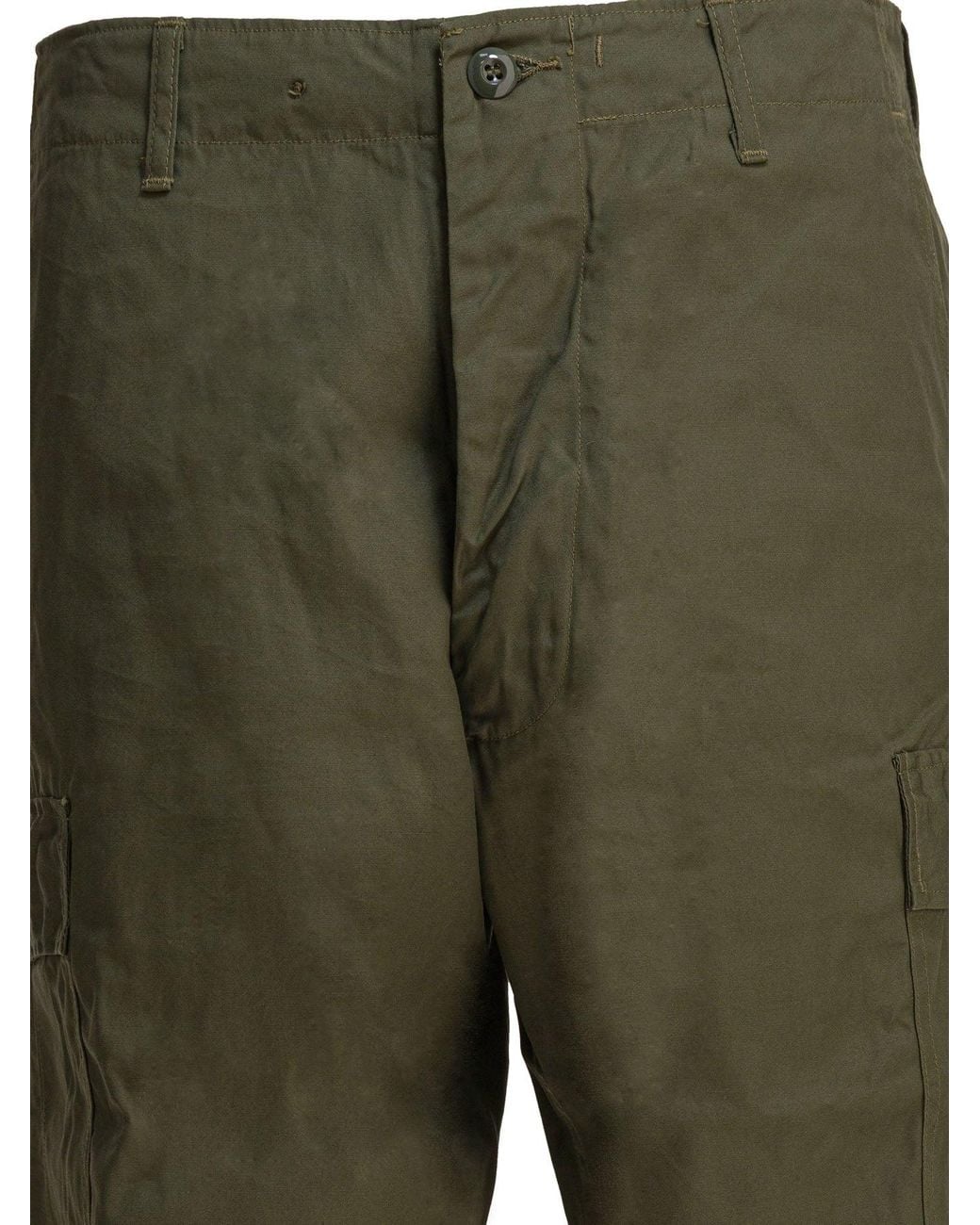 Buzz Rickson's Green Cotton Poplin Cargo Pants Trousers for men