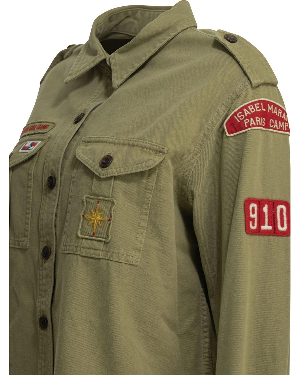 Isabel Marant Green "Umberta" Overshirt Jacket