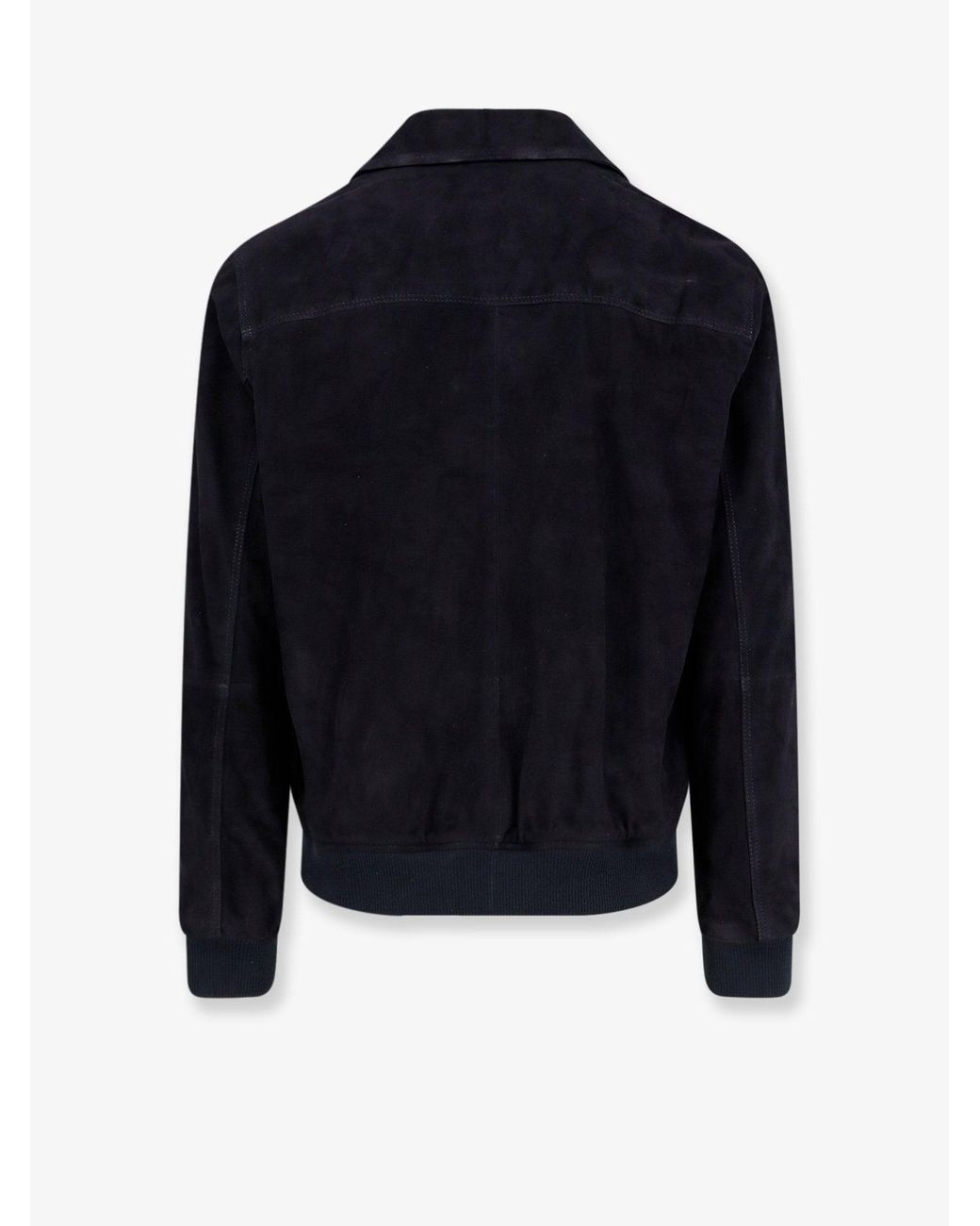 Arma Blue Tomme Reversibile Suede Jacket for men