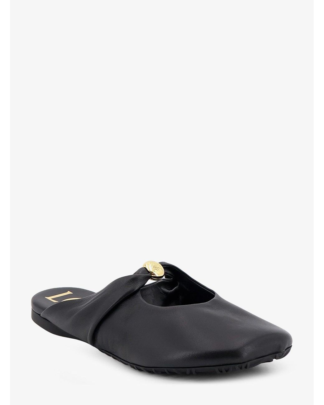 Loewe Black Pebble Soft Low Leather Sandals
