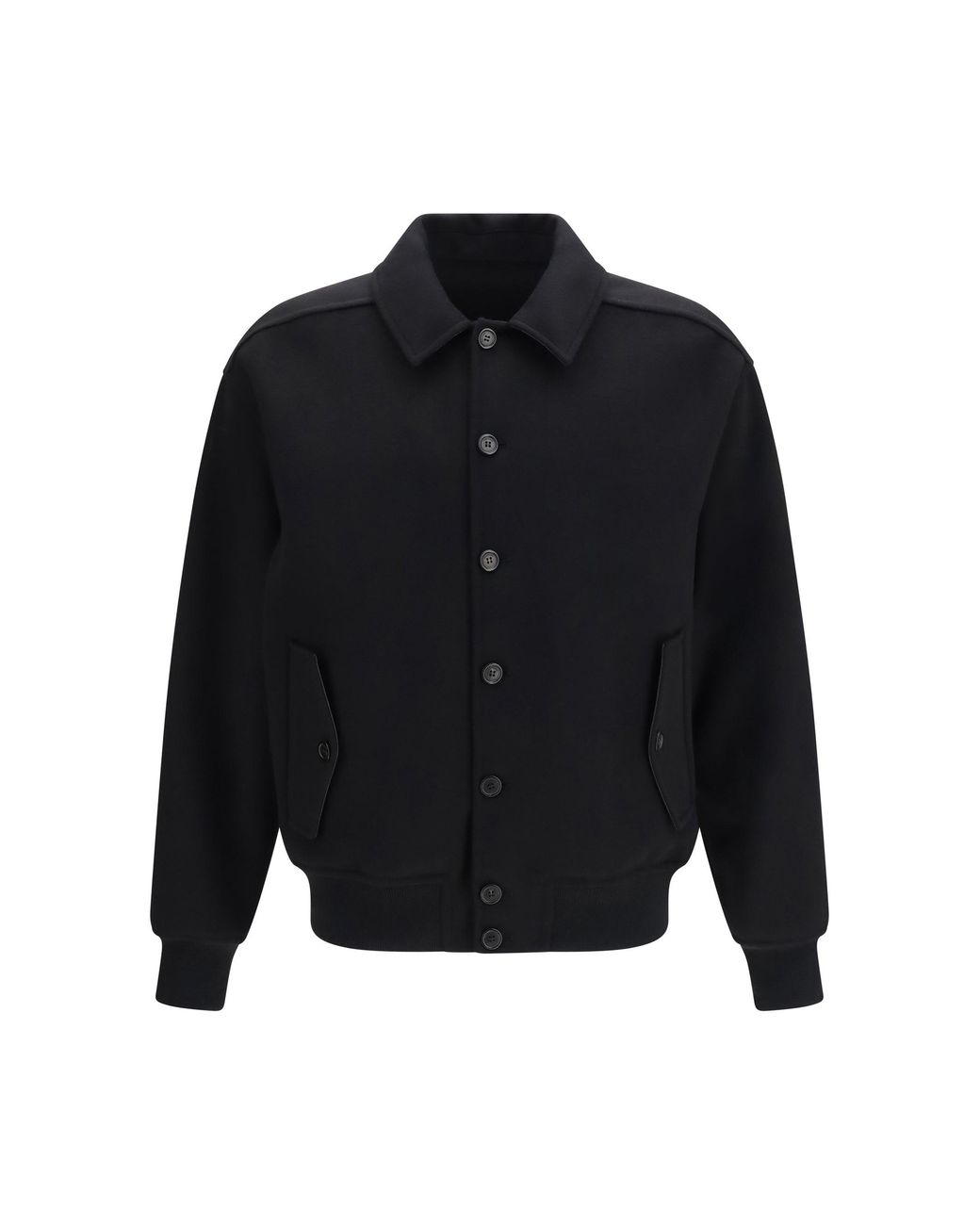 Ferragamo Blue Wool And Cashmere Jacket for men