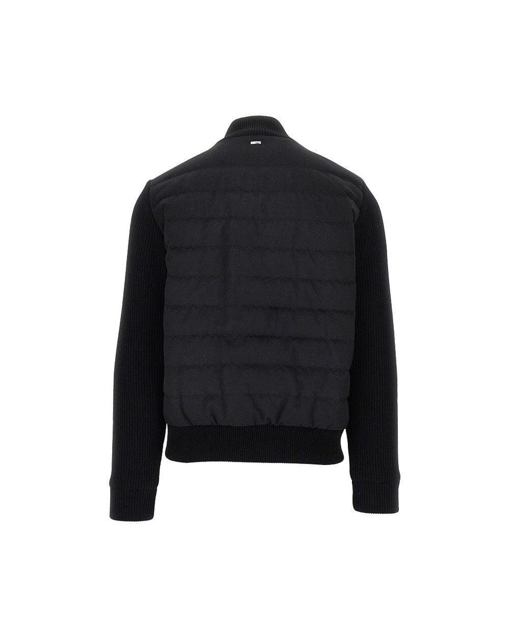 Herno Black 'Resort' Flannel And Knitted Jacket for men