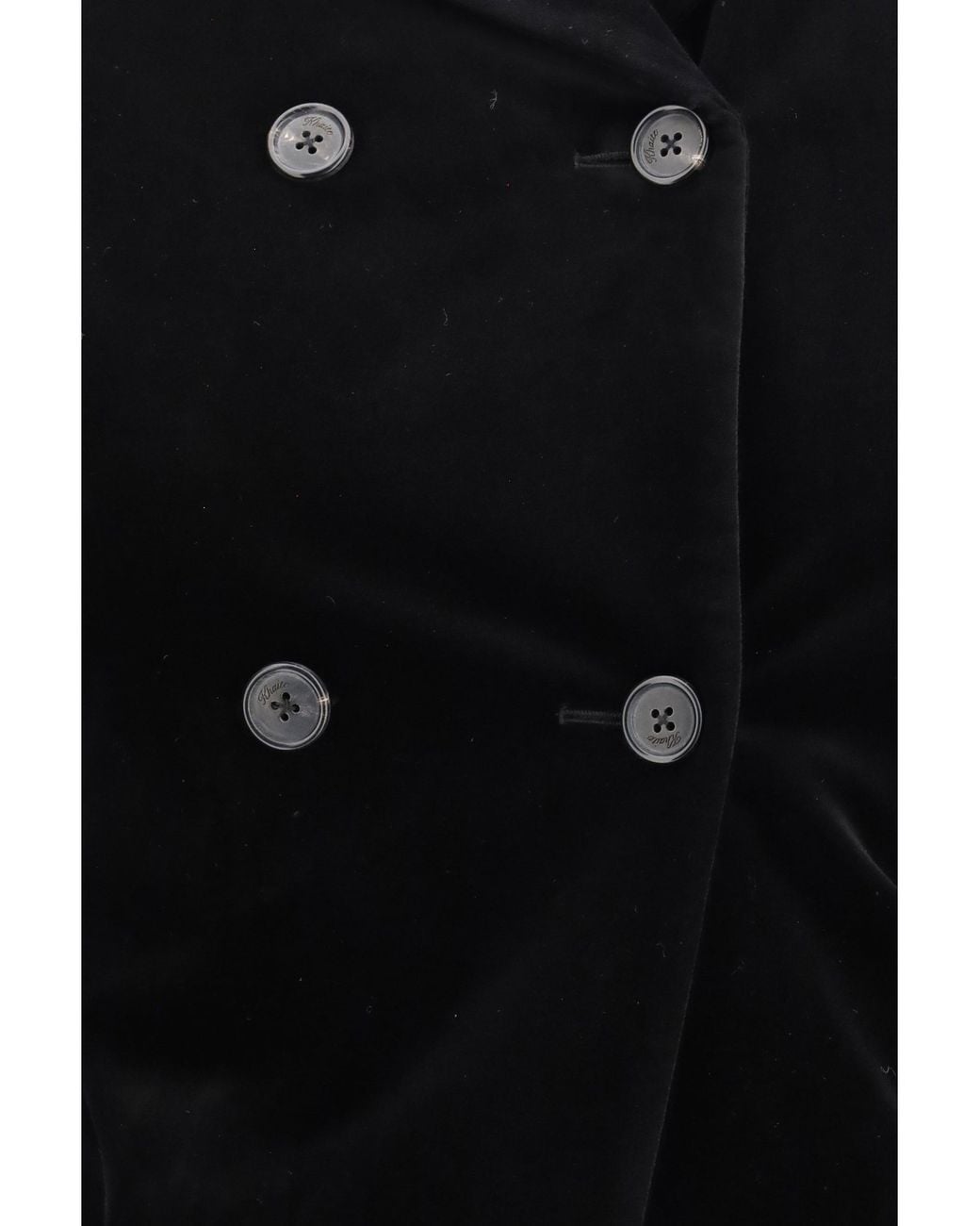 Khaite Black Rolo Stretch-Velvet Jacket