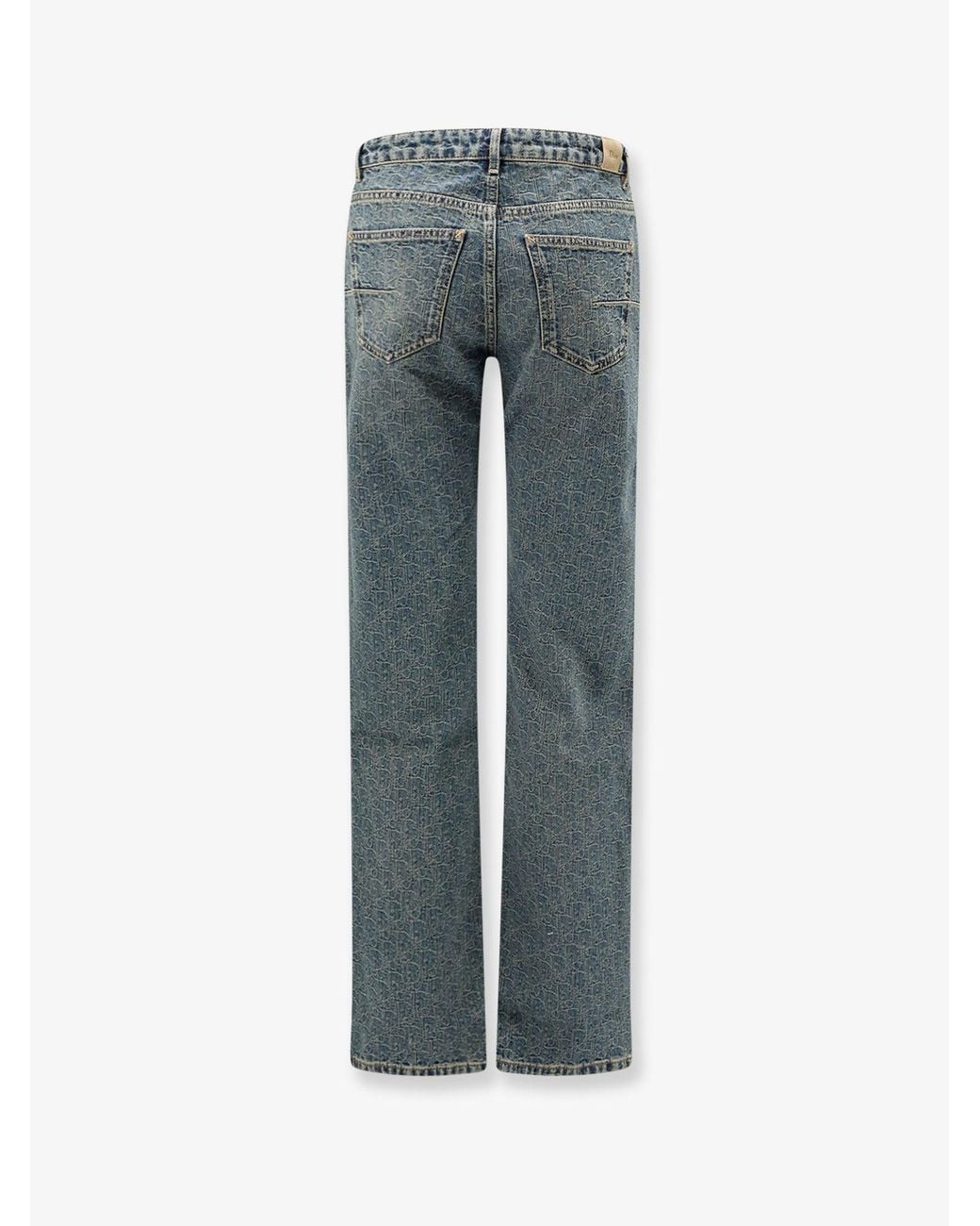 Dior Blue Denim Jeans With Oblique Motif