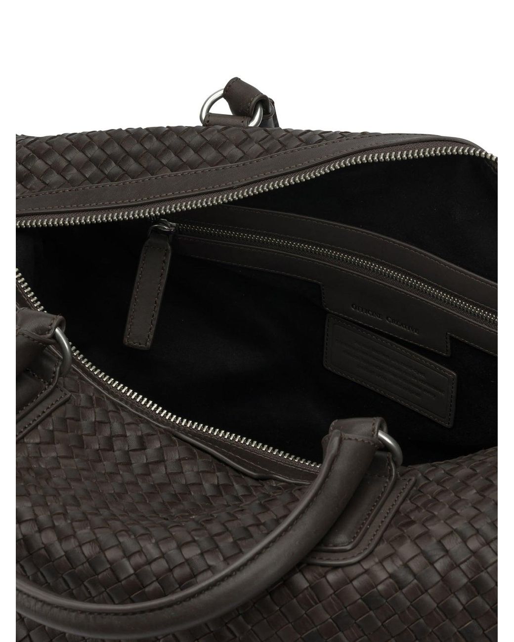 Officine Creative Black Armor 019 Travel Bag for men