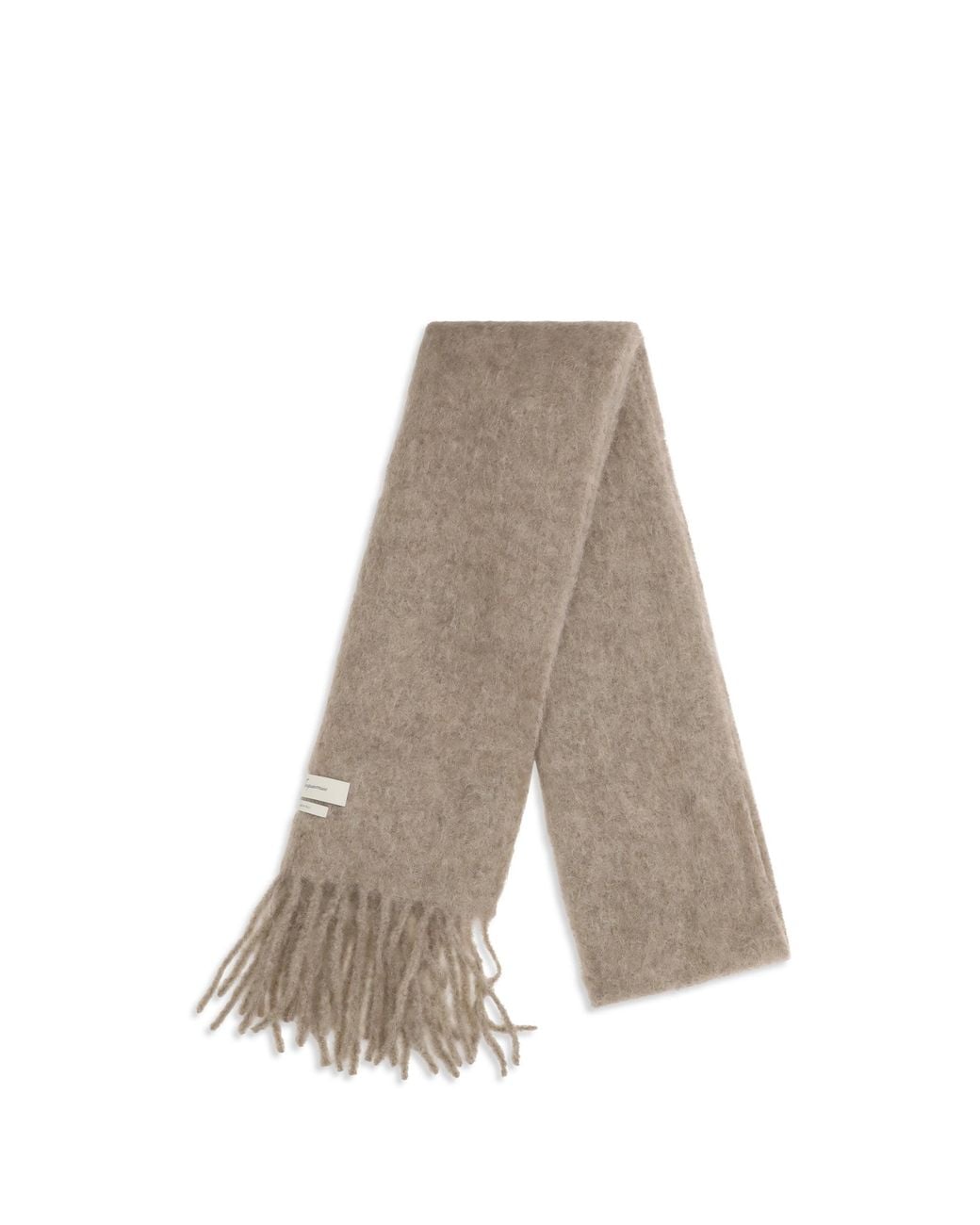 Jacquemus Natural Carro Fringed Scarf for men