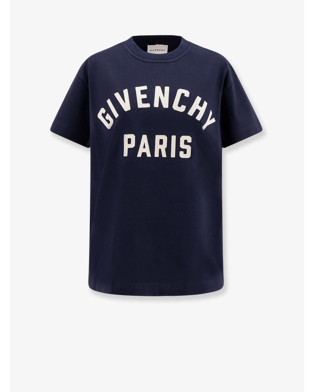 Givenchy Blue Cotton Oversize T-Shirt