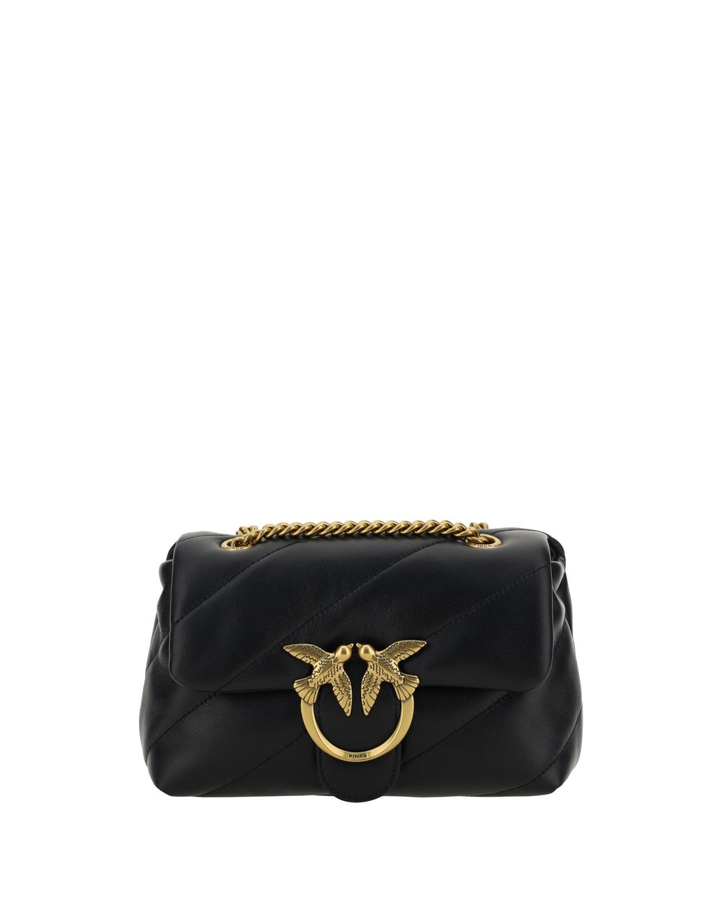 Pinko Black Shoulder Bag Love Mini Puff