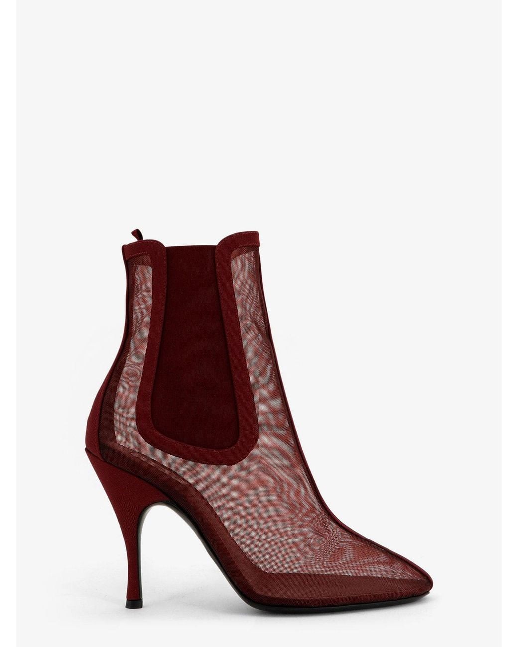 Alaïa Brown Mesh Chelsea Boots