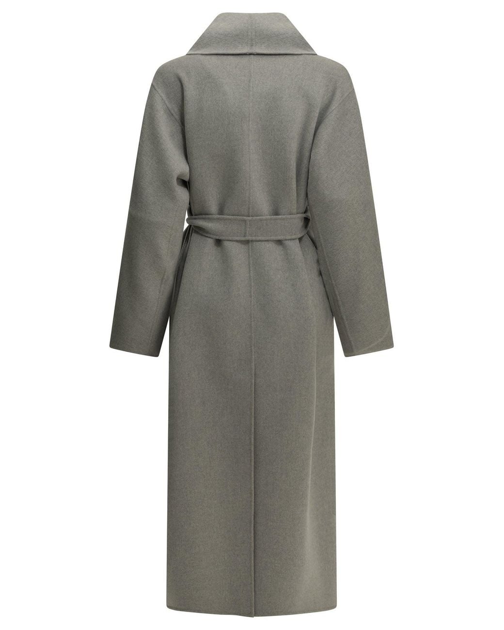 Max Mara Gray Long Wool Coat