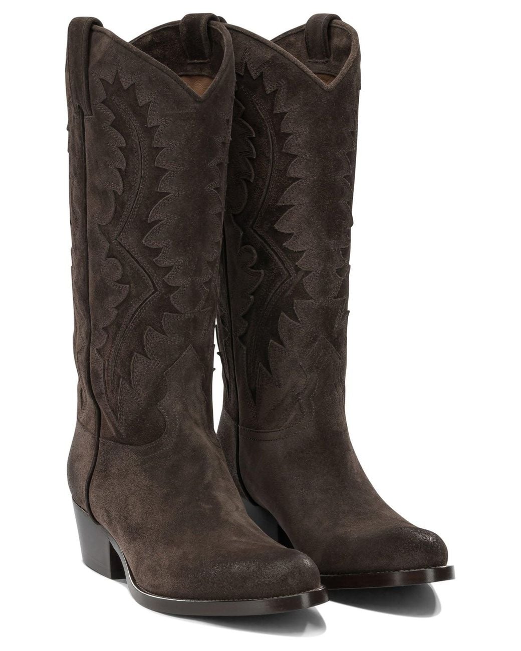 Sartore Brown Leather Cowboy Boots