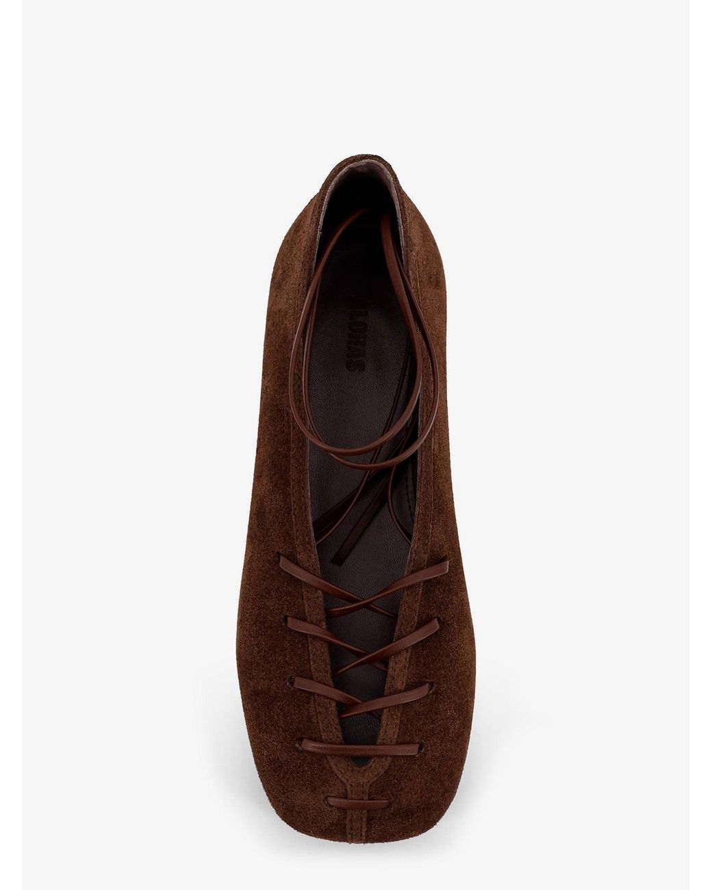 Alohas Brown Bumi Suede Ballerinas