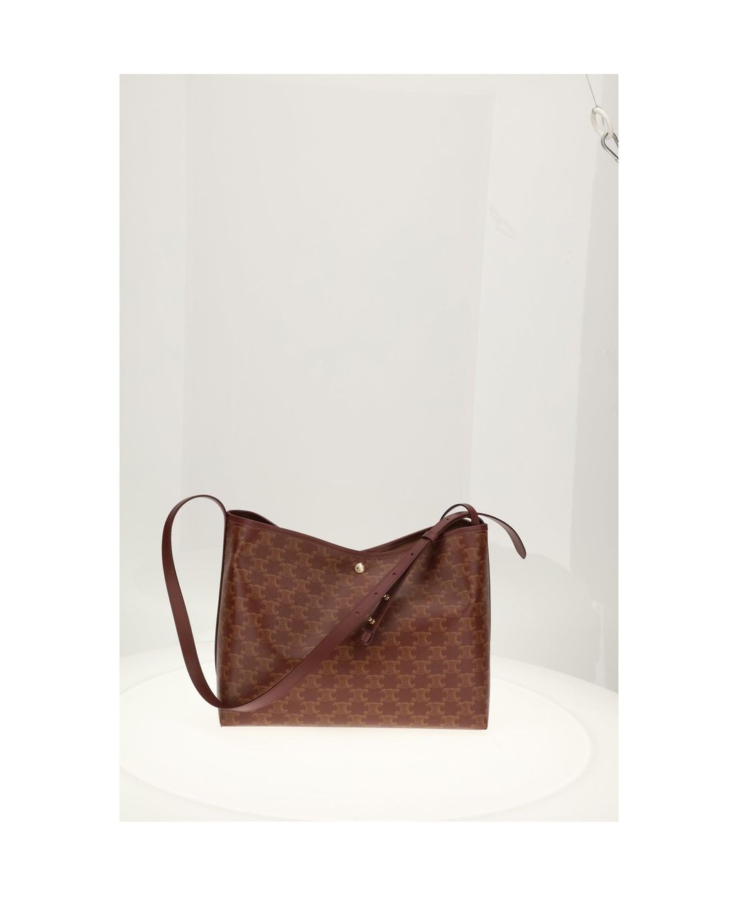 Céline White Soft Shopper/Tan