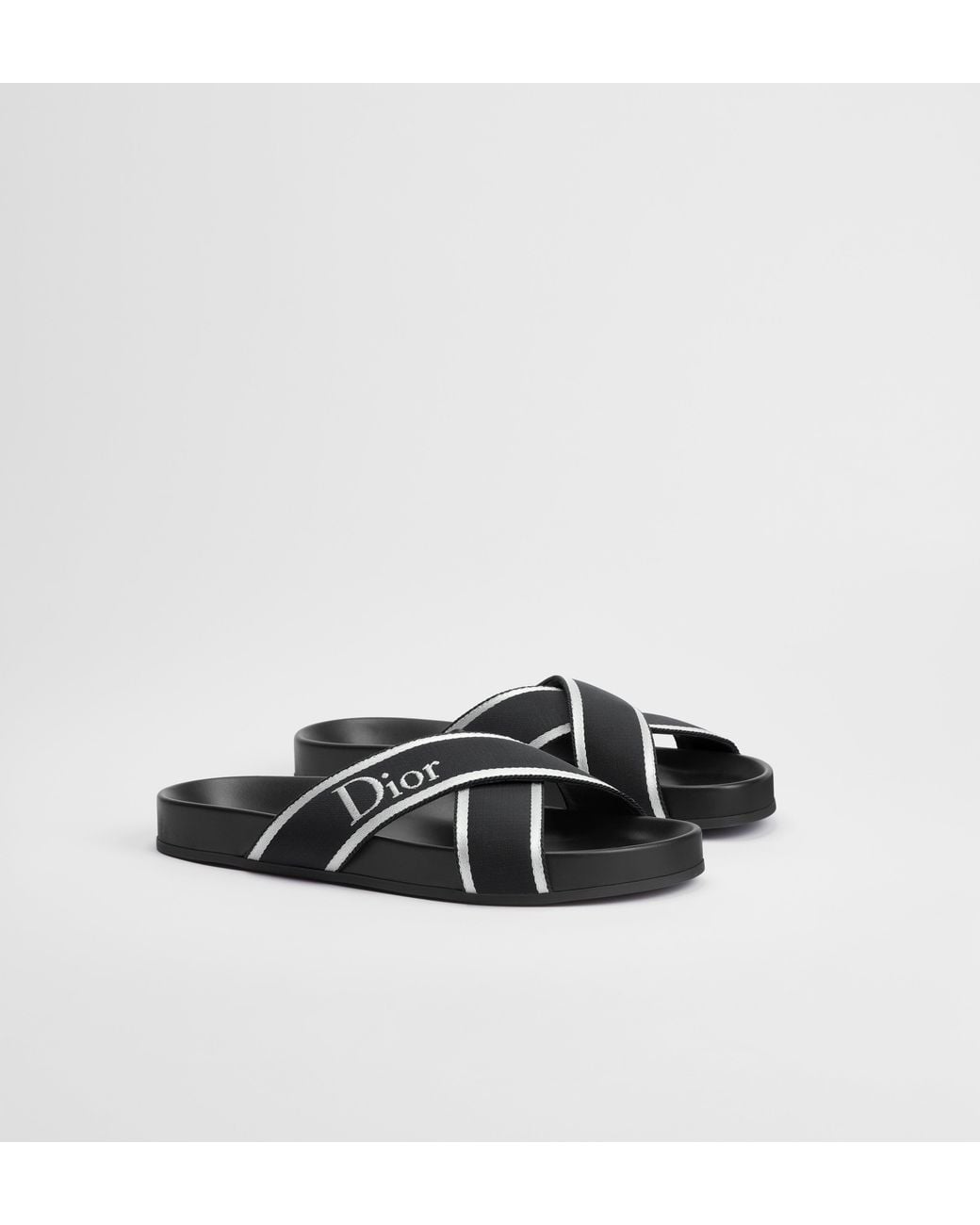 Dior White Aqua Iviera Sandals for men