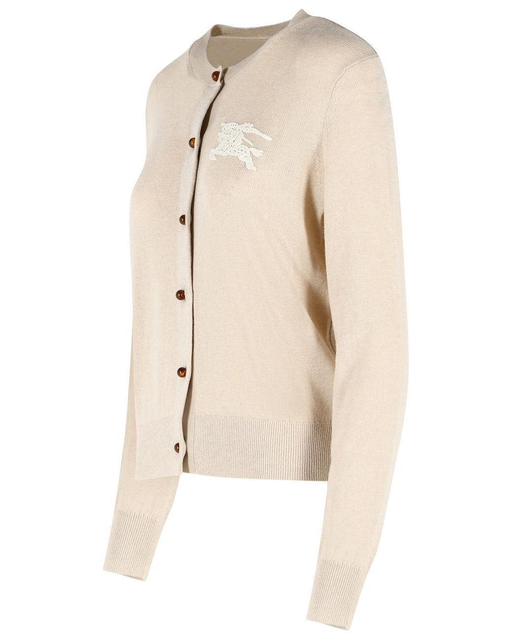 Burberry Natural 'Ravella' Wool Blend Cardigan