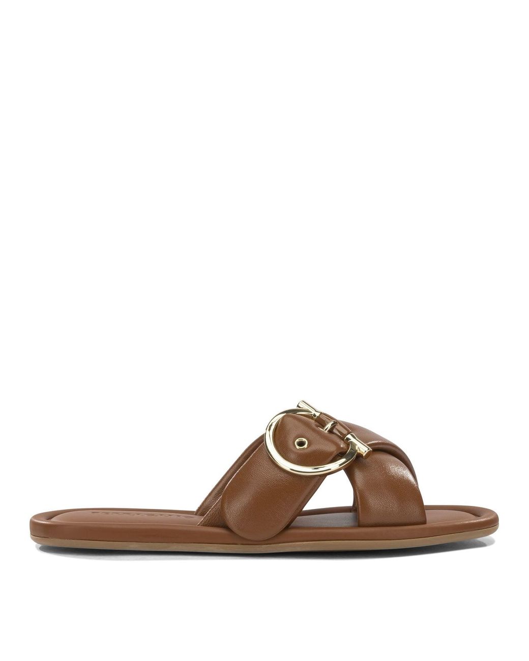 Ferragamo Brown "Elyzia" Slides